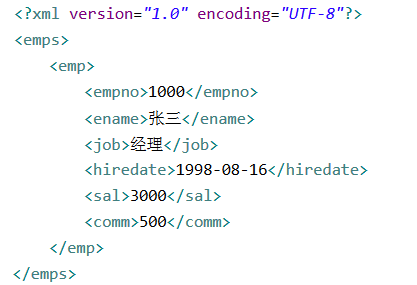 【3-2】给出如下XML文件 要求可以通过解析操作将所有的相关数据插入到数据库表中